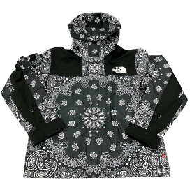 ［南店］ 【ほぼ未使用】 Supreme シュプリーム x THE NORTH FACE ノースフェイス NP51400I マウンテンパーカー バンダナ ペイズリー 2014FW ブラック 極美品 【中古】