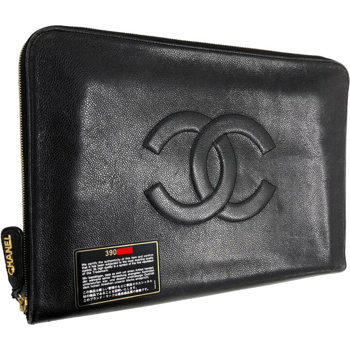 楽天市場】［南店］【美品】シャネル クラッチバッグ ココマーク 