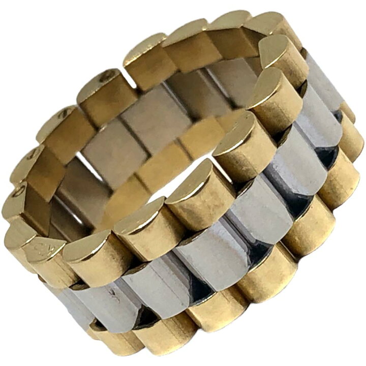 楽天市場】［南店］【美品】ジュビリーリング 3リンク K18 750 コンビ 