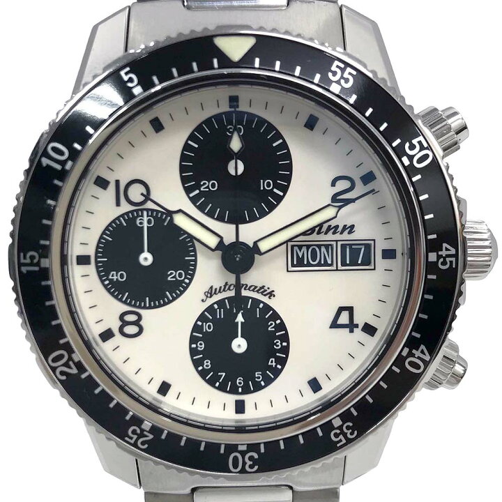 楽天市場】【美品/付属品〇】 ジン 103.B.SA.CR クロノグラフ 自動巻き 