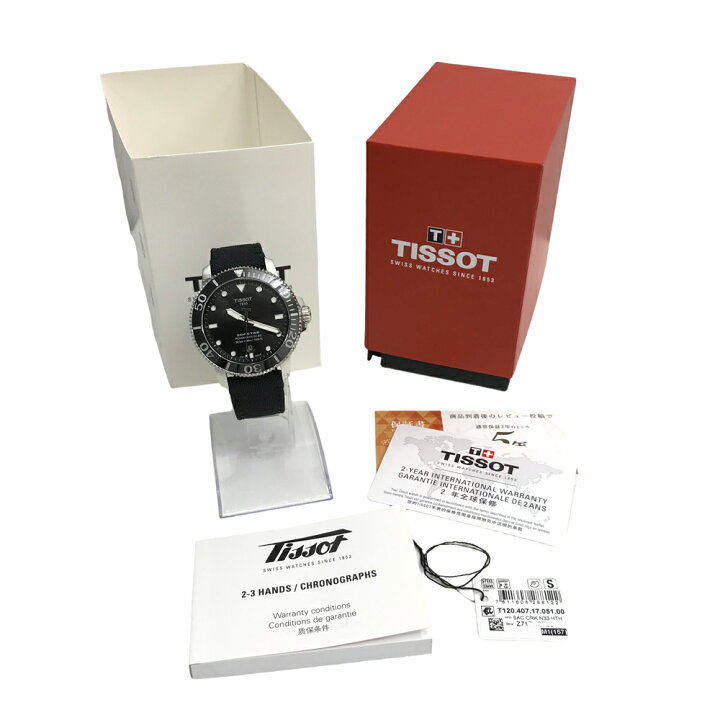 楽天市場】【極美品/付属品〇】 ティソ T120407A シースター1000 自動 