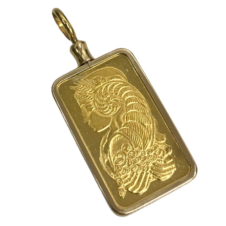 楽天市場】【良品】 フォルトゥナ インゴットペンダントトップ K24 K18 