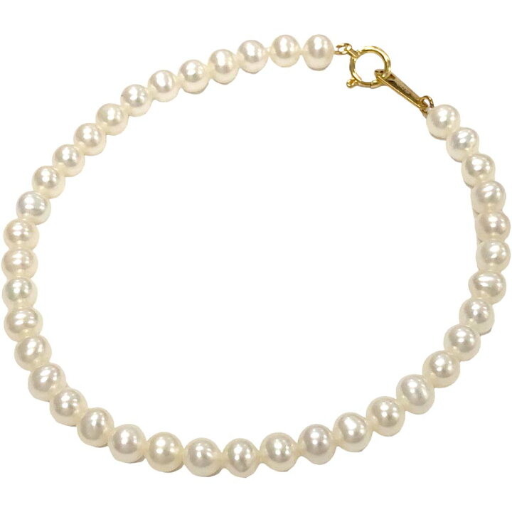 楽天市場】［南店］【美品】パールブレスレット K18 5.44g 約 