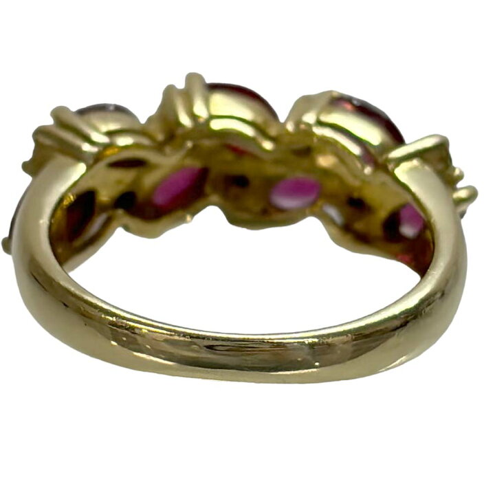 楽天市場】【美品】ミキモト ルビーxダイヤモンド デザインリング K18  