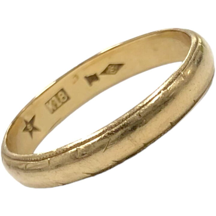 楽天市場】［南店］ 【極美品】 かまぼこリング K18 750 約14号 約3.2g 