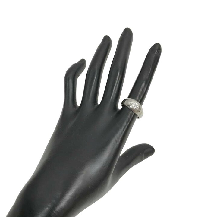 楽天市場】【良品】 ダイヤモンド付きかまぼこリング Pt900 プラチナ  