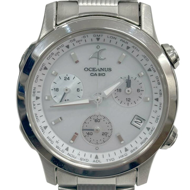 楽天市場】【良品】カシオ オシアナス OCW-10 電波ソーラー 腕時計  