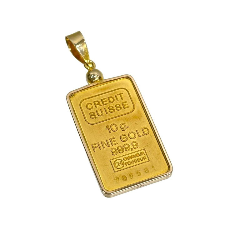 楽天市場】【良品】 インゴットペンダントトップ K24 純金 14K 約10.5g 
