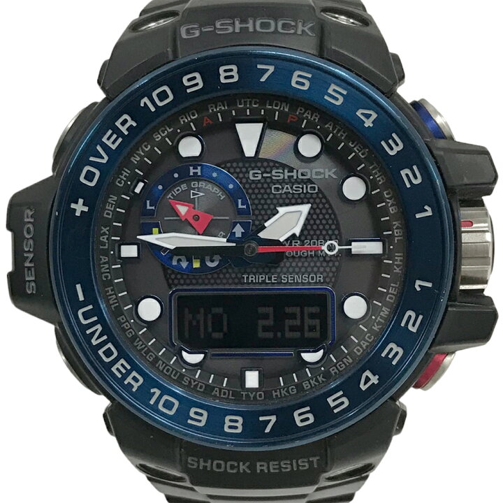 楽天市場】【美品】 カシオ ジーショック GWN-1000B-1BJF ガルフ  