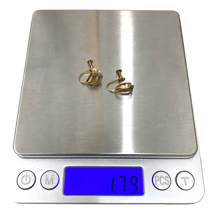 楽天市場】［泉店］ 【美品】 コンビイヤリング K18 Pt900 約 
