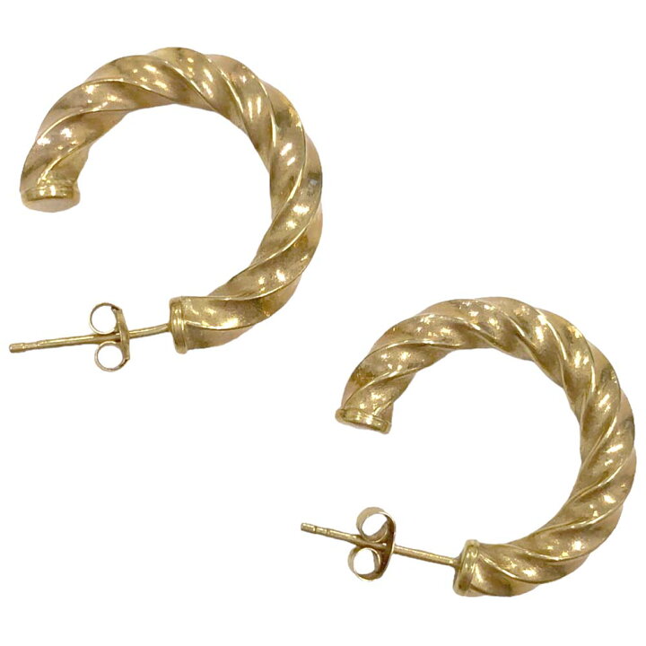 楽天市場】［南店］ 【極美品】 フープピアス 両耳用 K18 約3.12g 18金 
