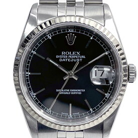 【美品/付属品〇】 ロレックス 16234 デイトジャスト X番台 機械式 腕時計 デイト表示 ジュビリーブレス フルーテッドベゼル 男女兼用 【中古】