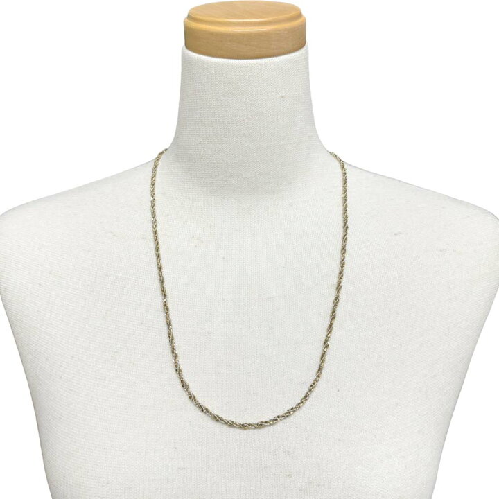 楽天市場】［南店］【美品】K18 Pt850 編み込みネックレス 約60cm 約 