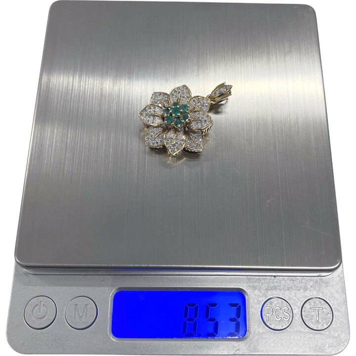 楽天市場】［南店］【極美品】フラワーモチーフ ネックレストップ K18 