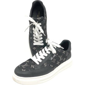 【極美品】 ルイヴィトン 1ACQL7 ビバリーヒルズ・ライン スニーカー シューズ フットウェア ブラック メンズ 男性用【中古】