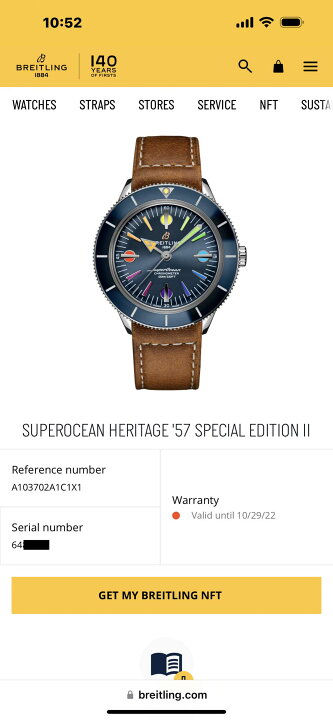 楽天市場】【極美品/希少/付属品〇】 ブライトリング BREITLING A10370  