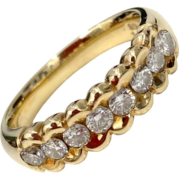 楽天市場】［泉店］ 【美品】 メレダイヤモンドリング 0.50ct K18 約 