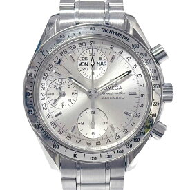 ［南店］【美品】【極美品】オメガ OMEGA 3523.30 スピードマスター デイデイト 腕時計 オートマチック 自動巻き シルバー文字盤 銀文字盤 クロノグラフ タキメーター ステンレススチール SS メンズ 男性用【中古】