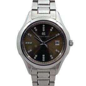 【美品/電池交換済/ギャラ○】 グランドセイコー Grand Seiko STGF327 クォーツ ブラウン レディース シルバー【中古】