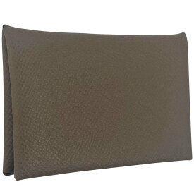 ［南店］【未使用品】 エルメス カルヴィ デュオ 小銭入れ 財布 カードケース 名刺入れ 小物入れ ブラウン【中古】