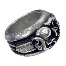 【良品/鑑定書付】 クロムハーツ ダガーハートリング SV925 約22号 約41.73g 指輪 メンズ 【中古】