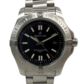 【美品/ギャラ○】 ブライトリング BREITLING A17388 クロノマット コルト オートマチック 44 ブラック 【中古】