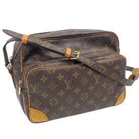 【内ベタなし】 ルイヴィトン M45244 ナイル ブラウン 茶色 ショルダーバッグ【中古】