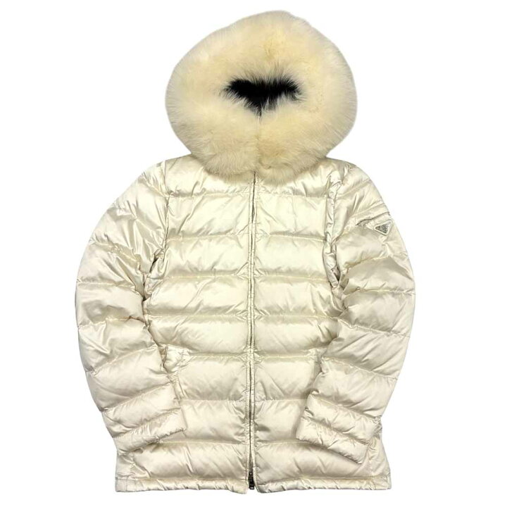 楽天市場】［泉店］【美品】 プラダ 28G060 トライアングルロゴ ダウン 