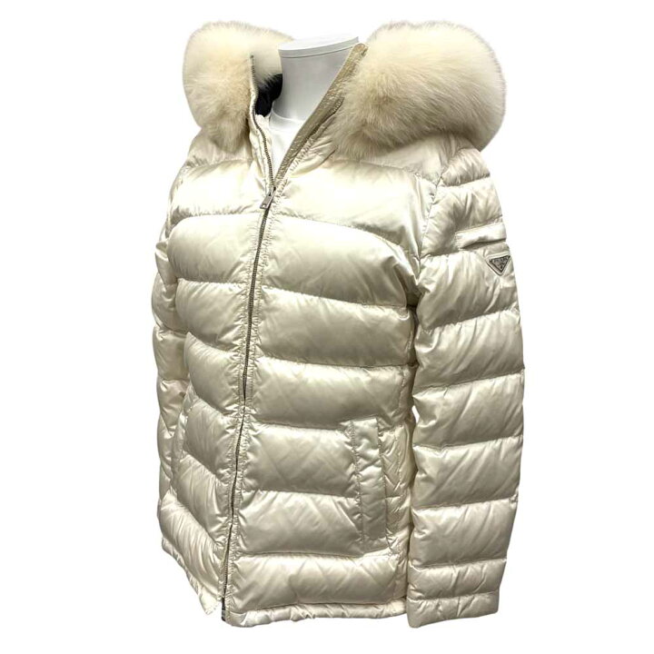 楽天市場】［泉店］【美品】 プラダ 28G060 トライアングルロゴ ダウン 