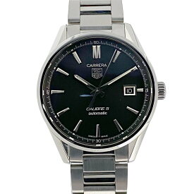 【極美品】 タグホイヤー TAG Heuer WAR211A-2 カレラ ブラック メンズ 【中古】