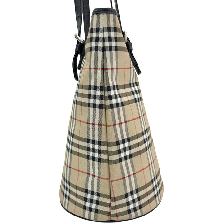 楽天市場】【美品】 バーバリー ノバチェック トートバッグ ベージュ 