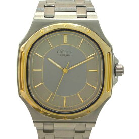 ［泉店］【美品/電池交換済み】 セイコー Seiko 9661-5000 クレドール ゴールド/シルバー 14Kベゼル 【中古】