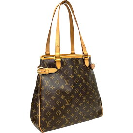 ［泉店］【極美品/ヌメ革綺麗】 ルイヴィトン LOUIS VUITTON バティニョール ヴェルティカル ブラウン トートバッグ【中古】