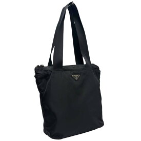 【良品】 プラダ テスートナイロン トートバッグ ブラック トートバッグ【中古】