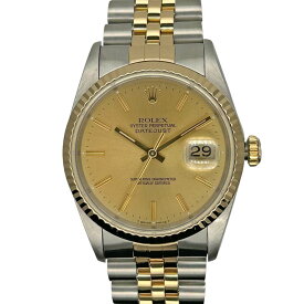 ［南店］【極美品】 ロレックス Rolex 16233 デイトジャスト36 X番 シャンパン 【中古】