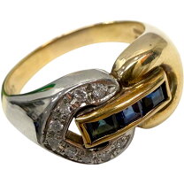 美品】K18 ダイヤモンド リング 0.30ct 5.82g 18金 指輪 昨日の 