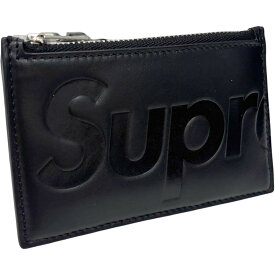 ［泉店］【美品】 シュプリーム レザージップカードホルダー ブラック 財布 札入れ 小銭入れ 【中古】 i033