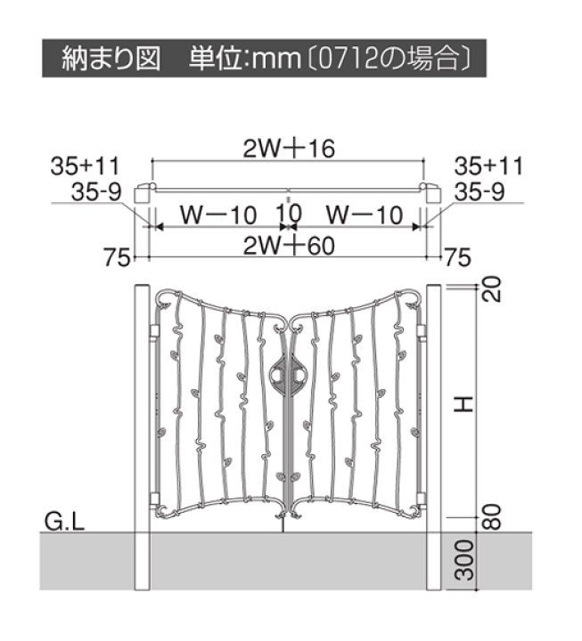 楽天市場】門扉 プロヴァンス 7型 0410+0810 親子開き おしゃれ 楽天市場】門扉 プロヴァンス 7型 0410+0810 親子開き おしゃれ