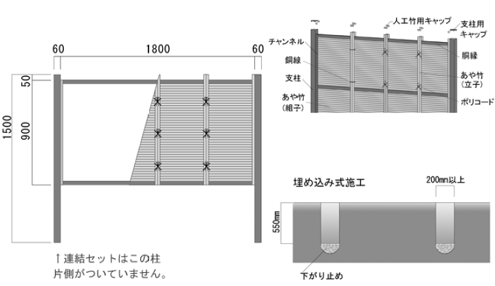 楽天市場】竹垣 フェンス 竹垣フェンス 目隠し フェンス 垣根 柵 楽天市場】竹垣 フェンス 竹垣フェンス 目隠し フェンス 垣根 柵