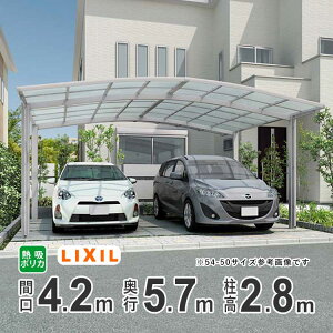 �y6/5�`3���Ԍ���P2�{+�撅�ő�1000�~OFF�z�J�[�|�[�g 2��p LIXIL ���N�V�� �J�[�|�[�g �l�X�JR �J�� ���ԏ� �K���[�W �J�[�X�y�[�X �Ԍ�4.2m×���s5.7m 4257 �y42-57�^�z�y�n�C�����O���FH28 �z�y�M��