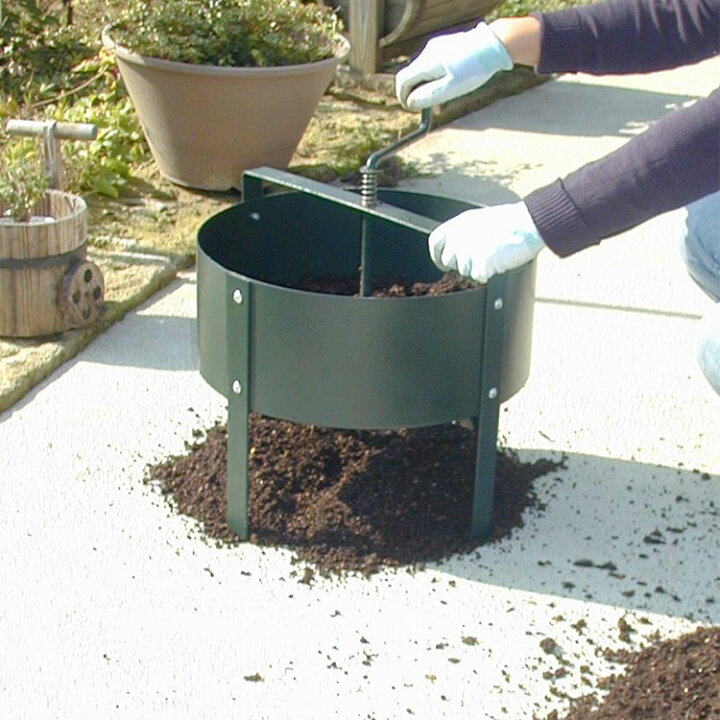 楽天市場】ふるい 網 園芸用 まわるふるい 回転式用土分別器 園芸 