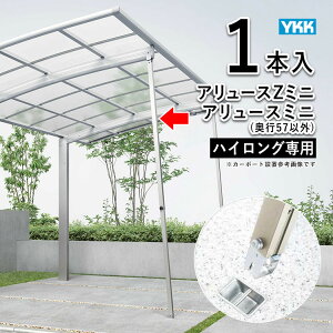 【10/30限定P2倍】サイクルポート サポート 柱 サポート柱 補助柱 サイクルポート 補助 着脱式 後付け DIY 駐車場 屋根 ガレージ ハイロング用 1本入 YKK アリュース ミニ サイクルポート用 補助