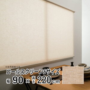 【土日限定P2倍】ロールスクリーン ロールカーテン プルコード ハンドル コードレス 日よけ シェード ブラインド 非遮光 無地 おしゃれ カーテンレール シンプル 部屋 目隠し 小窓 通気 寝室