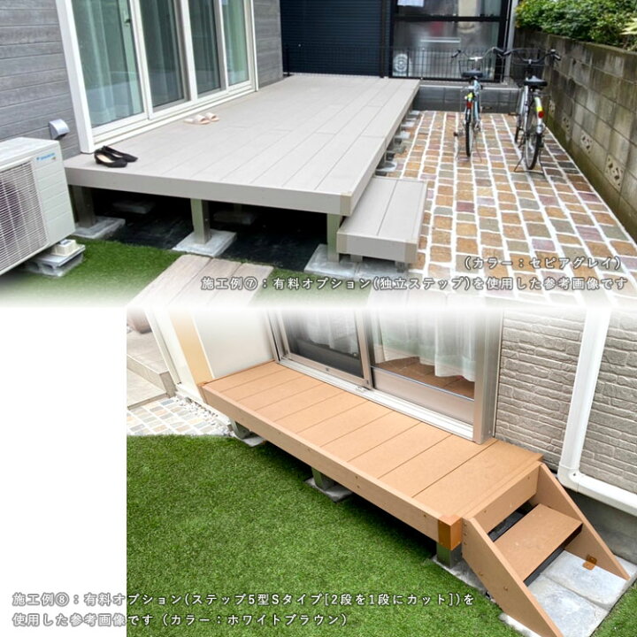 楽天市場】ウッドデッキ 樹脂 人工木 デッキ セット YKK リ 