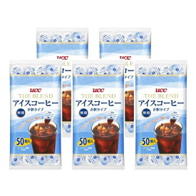 UCC THE BLEND アイスコーヒー ポーション (無糖希釈タイプ) 50P ×5袋 インスタント(ポーション) 大容量 コストコ セット