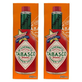 【2個セット】TABASCO タバスコ オリジナルペッパーソース 350ml ×2本セット 大容量