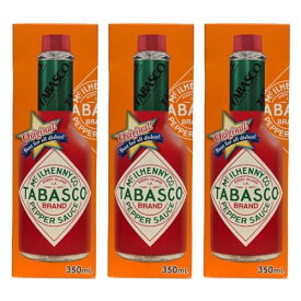 TABASCO タバスコ オリジナルペッパーソース 350ml ×3本セット 大容量
