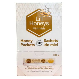 BeeMaid ビーメイド Li'l Honeys 純度100% 天然はちみつ ポーションパック 120個入り 840g（7g×120個）