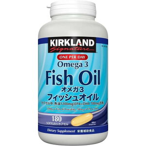 �J�[�N�����h�V�O�l�`���[ �t�B�b�V���I�C�� �I���K3 180�� KIRKLAND �J�[�N�����h EPA DHA �T�v�������g �R�X�g�R �����Ƃ� Costco COSTCO 1��1�� ���N �؃g�� �I���K�X���[