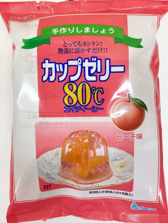 楽天市場 かんてんぱぱ カップゼリー80 ピーチ味 約6人分x5袋入 かんわ店 楽天市場 かんてんぱぱ カップゼリー80 ピーチ味 約6人分x5袋入 かんわ店